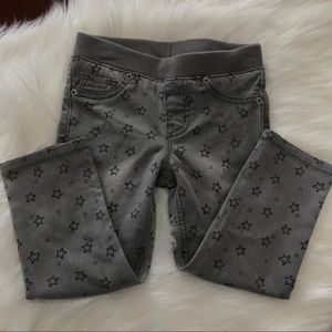 New gray jeans with star pattern